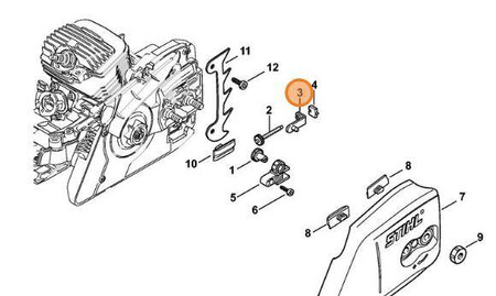 Suwak Napinający Pilarki STIHL 1127-640-1900