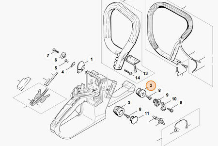 Amortyzator Pierścieniowy MS260 TS400 STIHL 1121-790-9912