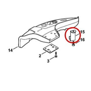 STIHL Nóż osłony głowicy korygujący długość żyłki 4133 713 4110