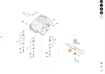 STIHL NÓŻ KOSIARKI RM 448 6358-702-0100