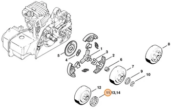 Stihl Koło Łańcuchowe 3/8" z-7, zębatka, kółko łańcuchowe PICCO 0000-642-1240