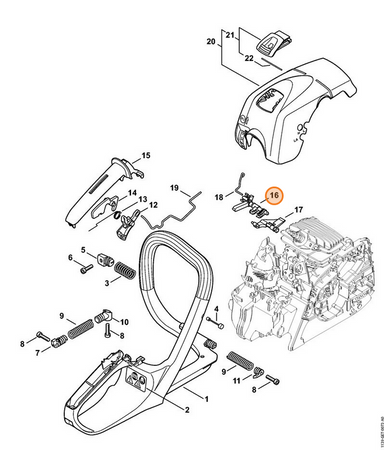 Wałek Przełącznika Pilarki STIHL 1139-182-0900