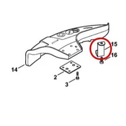STIHL Nóż osłony głowicy korygujący długość żyłki 4133 713 4110