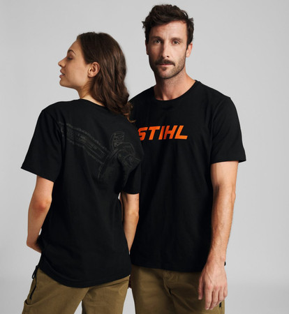Koszulka Stihl z pilarką MS 500i czarna XL