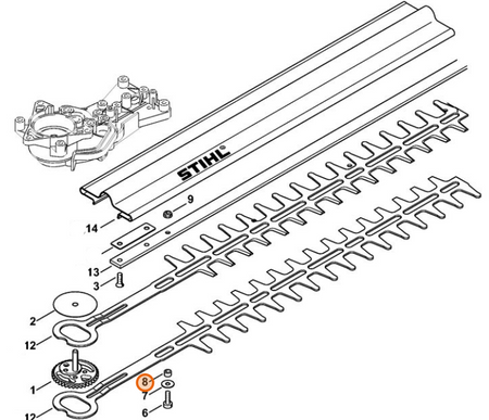 Tulejka Dystansowa Nożyc Do Żywopłotu 4,85 mm STIHL 4228-641-4900