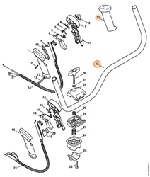 STIHL UCHWYT DWURĘCZNY KOSY 4128-790-1701