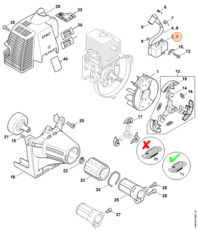 Stihl Cewka Zapłonowa, Moduł Zapłonowy 4137-400-1350