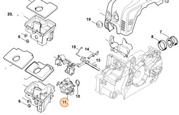 Gaźnik Piły STIHL MS170 MS180 1130-120-0603