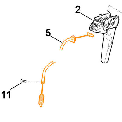 STIHL Cięgło uchwytu glebogryzarki 6241-710-9925