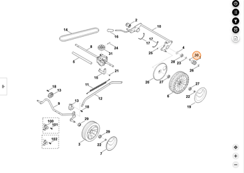 STIHL KLIN KOSIARKI, wpust kosiarki 0000-704-8300