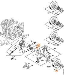 STIHL ŚLIMAK POMPY PIŁY 029, 034, 036, 039 1125-640-7110