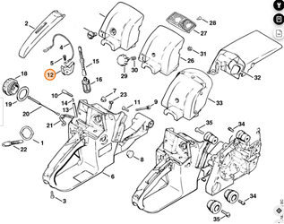 STIHL Sprężyna Zestykowa Do Pilarki Łańcuchowej 1118-442-1600