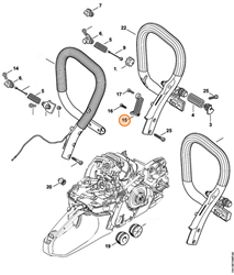 STIHL Sprężyna uchwytu rękojeści pilarki 1141-790-8304