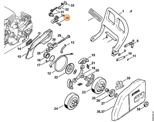 STIHL Śruba z łbem cylindrycznym IS-D 4X15 PIŁY SPALINOWEJ MS tłumika 9075-478-3015