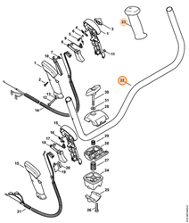 STIHL UCHWYT DWURĘCZNY KOSY 4128-790-1701