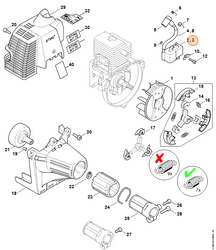 Stihl Cewka Zapłonowa, Moduł Zapłonowy 4137-400-1350