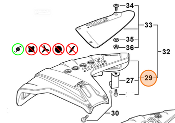 Stihl Osłona Głowicy FS 4147-710-8100