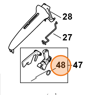 Stihl Sprężyna ramieniowa 1117-182-4500