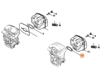 Stihl Uszczelka tłumika wydechu spalin 1143-149-0601