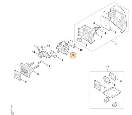 Gaźnik kosy FS38 FS55 C1Q-S282C STIHL 4140-120-0623