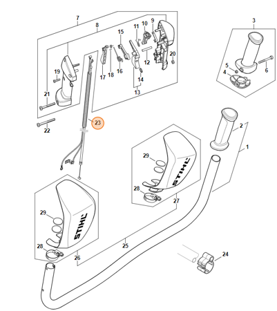 Linka Gazu Kosy STIHL 4147-180-1119