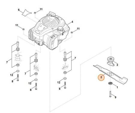 Nóż Kosiarki STIHL RM 443 RME 443 MB 443 ME 443 6338-702-0100