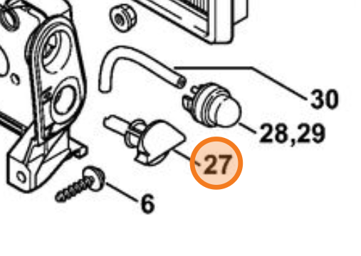 Pokrętło Ssania Kosy Spalinowej STIHL 4128-182-9500