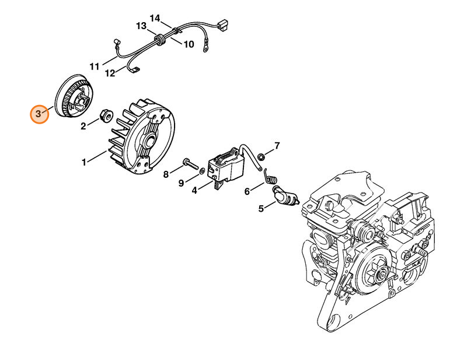 Rolka Linki Pilarki STIHL 1133-195-0401