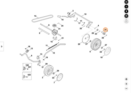 STIHL KLIN KOSIARKI, wpust kosiarki 0000-704-8300