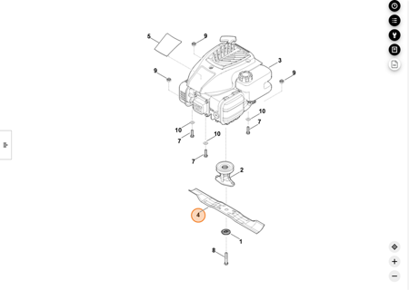 STIHL NÓŻ KOSIARKI RM 248 6350-702-0103