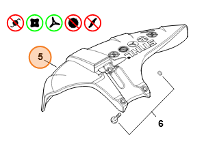 STIHL OSŁONA głowicy, tarczy KOSY 4147-710-8115 4147-710-8101