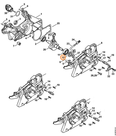 STIHL PIERŚCIEŃ uszczelniający wał 15X29,6X4 9640-003-1600