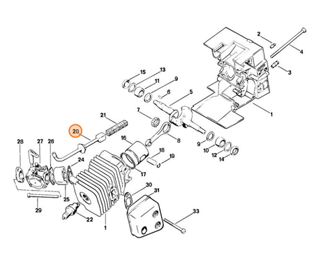 STIHL Przewód 1116-358-7700