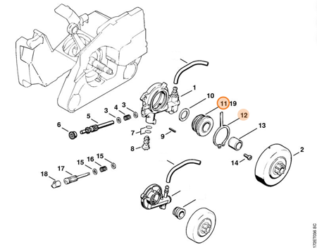 STIHL Ślimak pilarki 1121-640-7111