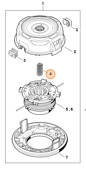 STIHL Sprężyna głowicy koszącej AutoCut 36-2 0000-997-3102
