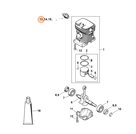 STIHL Świeca Zapłonowa NGK BPMR7A 0000-400-7000