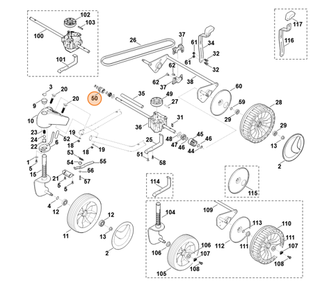 STIHL ZĘBATKA NAPĘDU 0000-640-2505