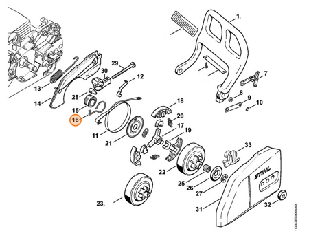 Sprężyna Pilarki STIHL 1123-647-2400