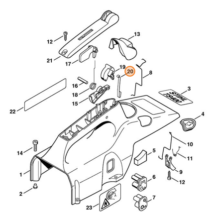 Sprężyna Piórowa Przecinarki STIHL TS 400 4223-182-4700