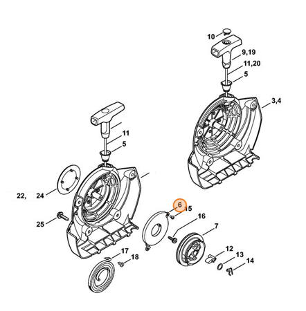 Sprężyna Powrotna Kosy STIHL 4134-190-0601