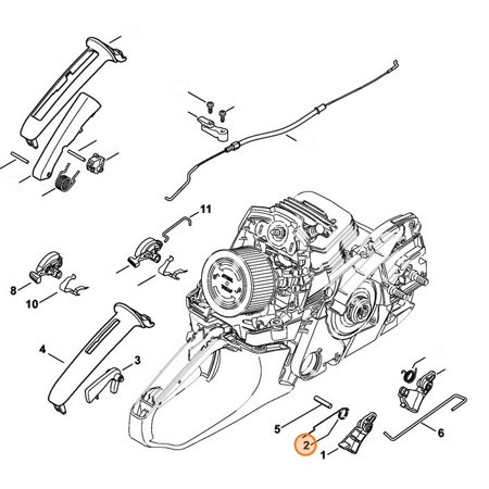 Sprężyna Ramieniowa Pilarki STIHL 1138-182-4500