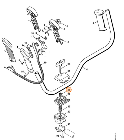 Sprężyna Uchwytu Kosy STIHL 0000-997-1304