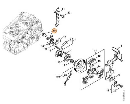 Śruba Napinacza Zestaw Czołowego Koła Zębatego STIHL 1129-007-1000