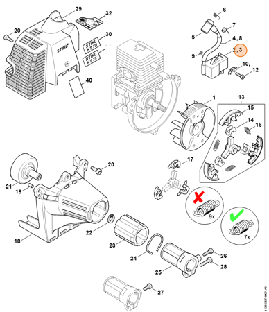 Stihl Cewka Zapłonowa, Moduł Zapłonowy 4137-400-1350