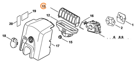 Stihl Filtr Powietrza 1123-120-1612