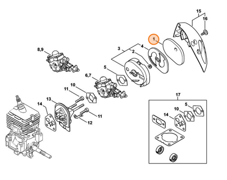 Stihl Filtr Powietrza 4144-124-2800