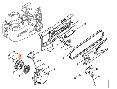 Stihl Rygiel Zapadkowy 4221-195-7200