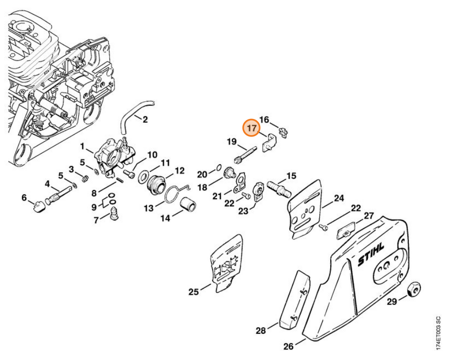 Suwak Napinający STIHL 1125-640-1900