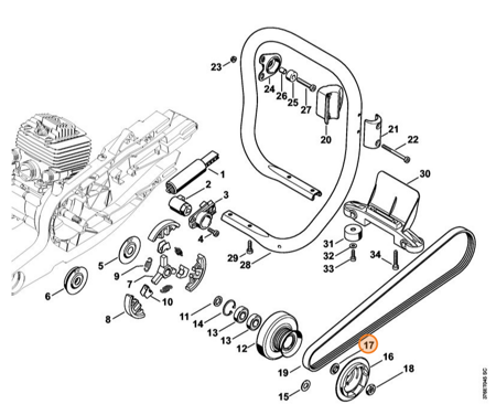 Tulejka Centrująca Przecinarki STIHL TS700 TS800 4224-195-0200