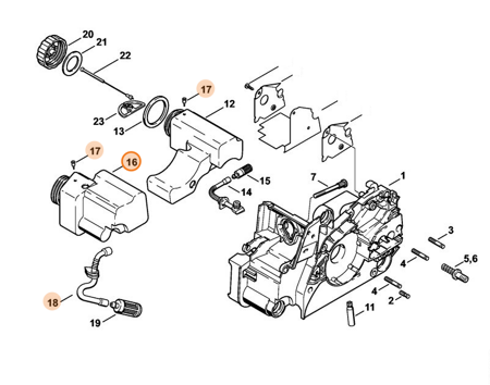 Zbiornik Paliwa Pilarki STIHL 1130-350-0412